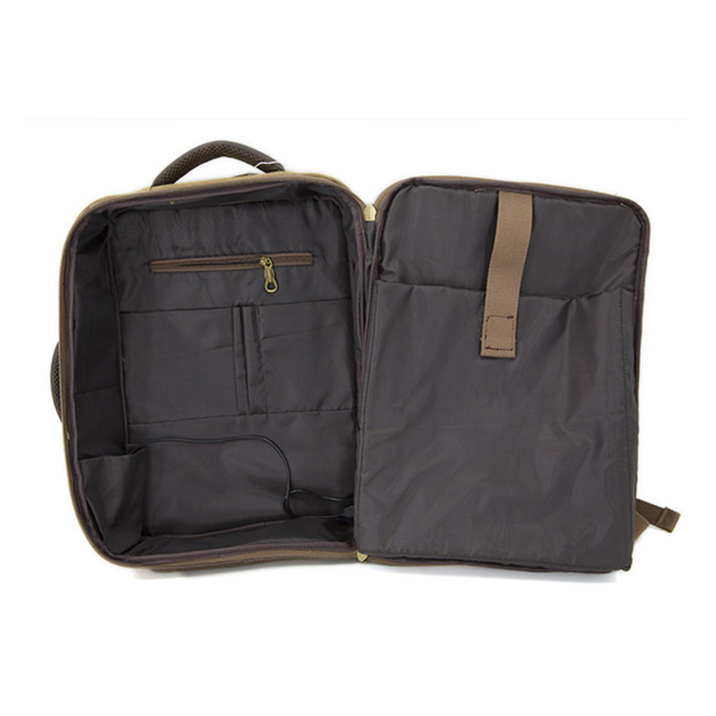 19SA-7921D Hot Products Camel Anti Theft Ryggsäck med USB-laddning Laptop Daypack