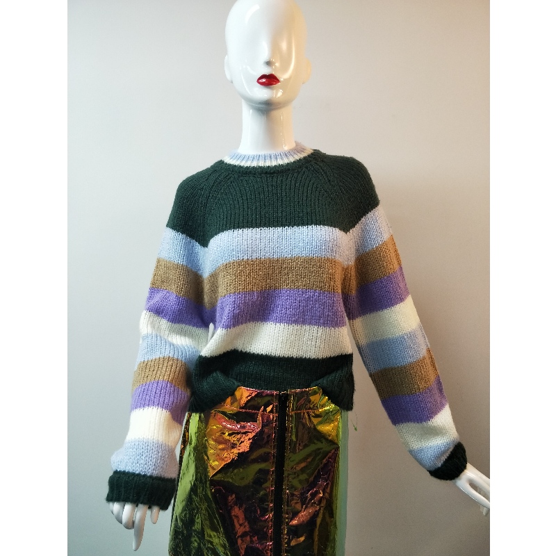 LADIES STRIPA RUNDHALS SVEATER RLWS0010F