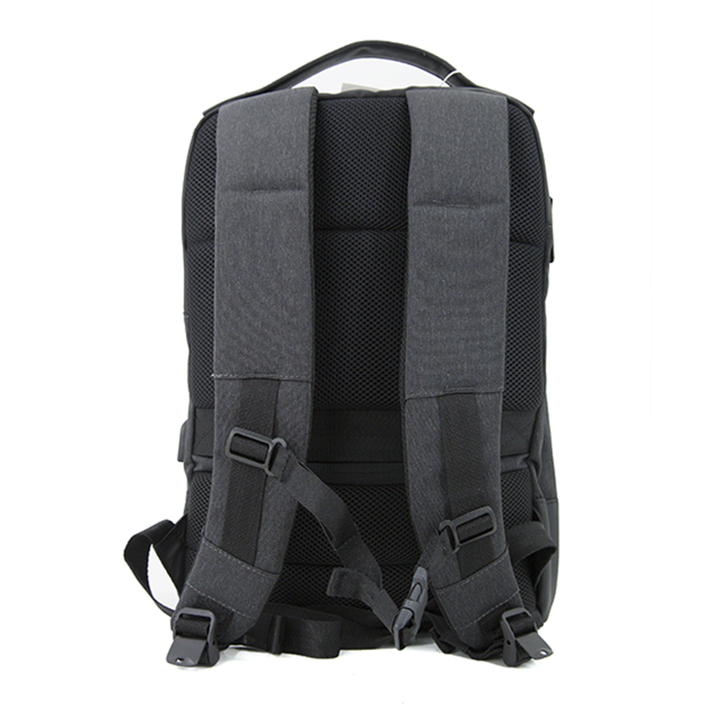 19SA-7840M Nyankomst PU med nylon Vattentät bärbar ryggsäck 15 tums bärbar ryggsäck med USB-laddning