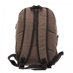2019 Hot Sale Sport Minimalistisk Retro Skola Custom Back Pack Canvas Väska Väska Ryggsäck 17SC-6683M