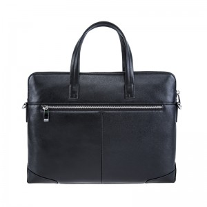 18SG-6819F Läderfodral för män Stor kapacitet 15,6 tums laptop Business Briefcase Läder