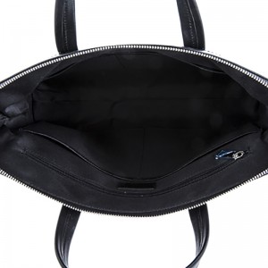 18SG-6819F Läderfodral för män Stor kapacitet 15,6 tums laptop Business Briefcase Läder