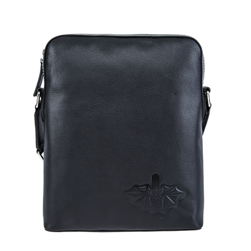 18SG-6824F mens läder handgjord crossover axel messenger väska passar till ipad storlek