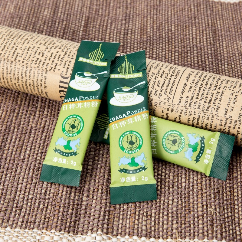 Naturlig chaga extraherad kraft