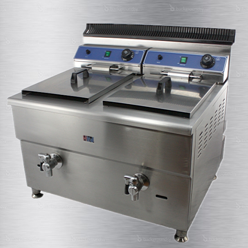 Counter top Gas friterare för detaljhandeln