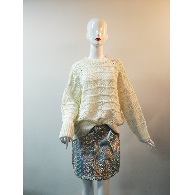 LADIES VIT FÄLLJUMPER RLWS0021F