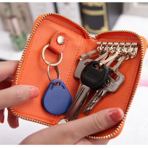HD0827 - Anpassningsbar PU-läderhållare för grossist med 6 nyckelkrokar