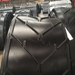 Chevron transportband