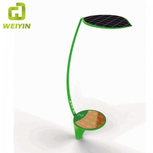 Smart Solar Energy Street Advertising Lighting Bench för utomhus mobiltelefon laddning