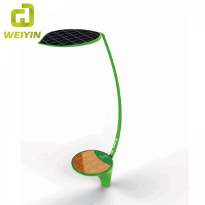 Smart Solar Energy Street Advertising Lighting Bench för utomhus mobiltelefon laddning