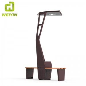 Populär Solar Smart Outdoor Garden Bench för mobil laddning