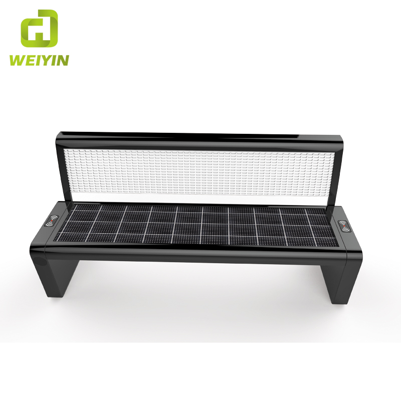 Hot Sale Utomhus Trådlös Laddning Smart Solar Park Bänkstol