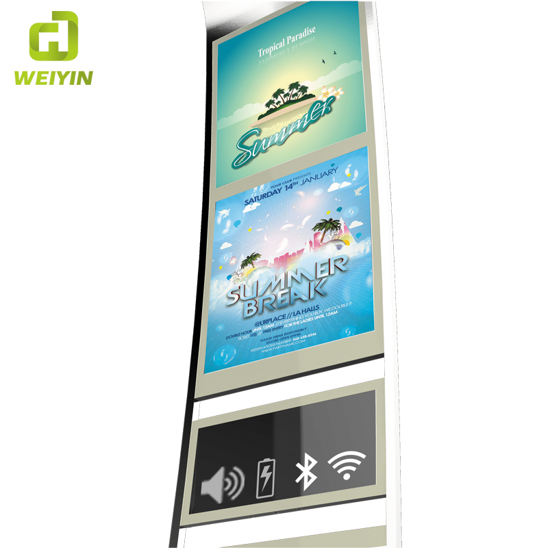 Utomhus LED Reklambelysning Box Solar Smart Stainless Steel Products Bänk
