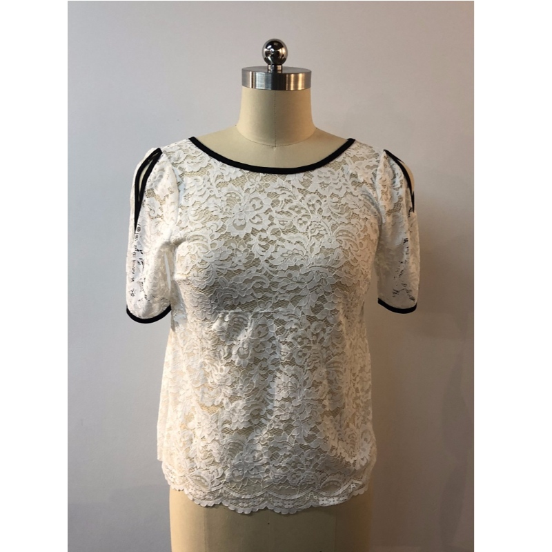 WHITE LACE BLOUSE JLWB0005