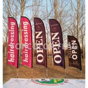 Custom Print Promotional Feather Flaggor