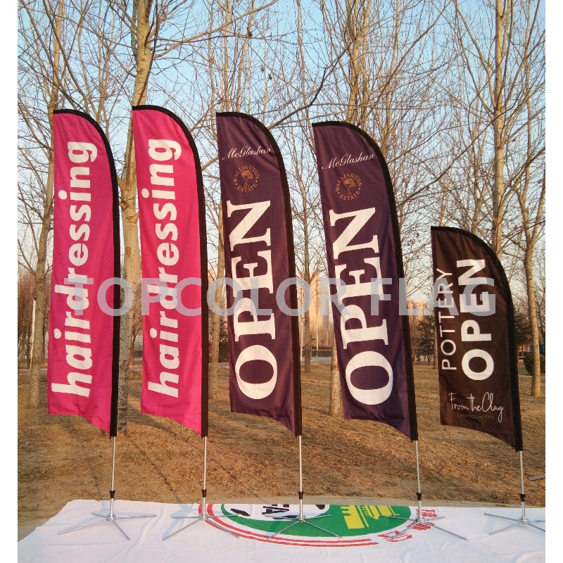 Custom Print Promotional Feather Flaggor