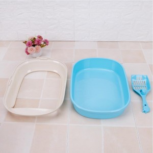 stort utrymme kattskräpslådan / sällskapsdjur med scoop / cat sandbox / grooming produkter