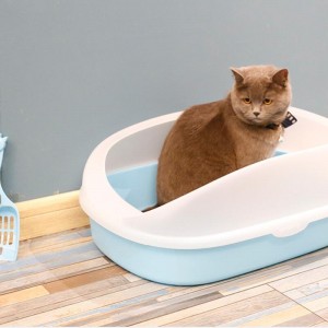 stort utrymme kattskräpslådan / sällskapsdjur med scoop / cat sandbox / grooming produkter