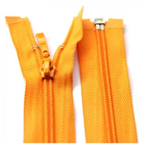 Bomullsrock öppen ände 70 cm 5 # nylon dragkedja 5