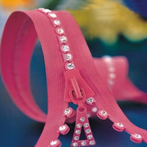 Rhinsten dragkedja i högkvalitativt mode för jacka 8