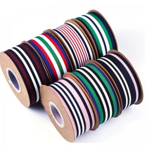 4 # anpassad 40mm värmeöverföring utskrift tricolor grosgrain band band för kläder