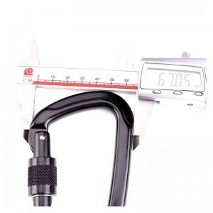 Utomhus aluminiumlegering med lås D-fjällklädnadsspänne