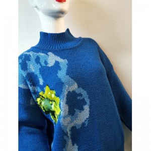 BLÅ PRINT SWEATER RLWS0134F
