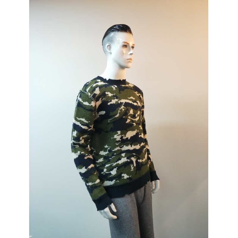 CAMO PRINT SWEATER RLMS0007F