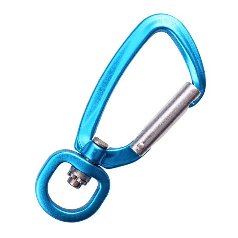 Högkvalitativ karabiner stor dragflyg aluminium bergsspänne stor djur dragkraft hund spänne klättring hängmatta yoga snabbt lås