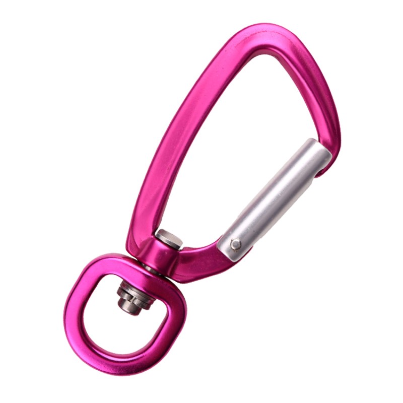 Högkvalitativ karabiner stor dragflyg aluminium bergsspänne stor djur dragkraft hund spänne klättring hängmatta yoga snabbt lås