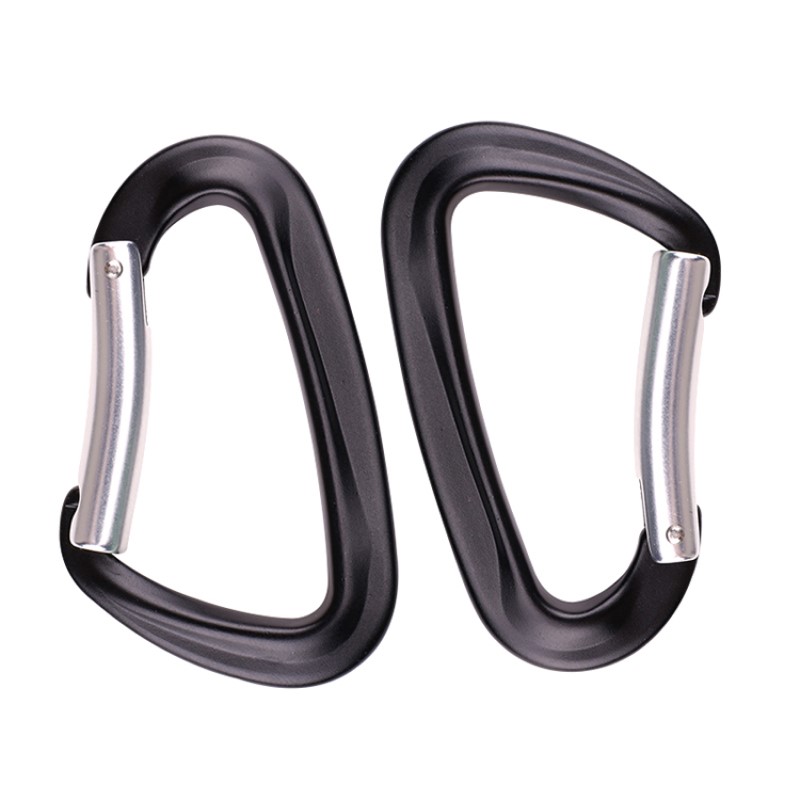 Utomhus bergsklättring läger huvudlås karabiner multifunktion bergsbestigning krok bergsspänning utomhus snabbfång snabbt falla utrustning säkerhetslås sondhål hål d-form trådlås huvudlås luftfart aluminiumlegering