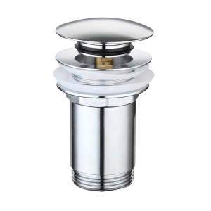 Mässingkrompläterad klickklackpoppavfall för handfat