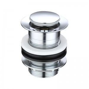 Polerad krom pop-up pop-up klick klackavfall