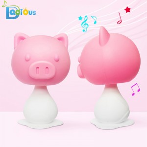 Ny design säkerhet Baby Teether Rattle Food grade Silikon Baby Teether BPA Free Baby Teether