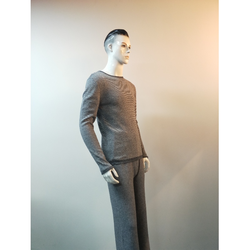 GREY CREW HECK SWEATER RLMS0061F