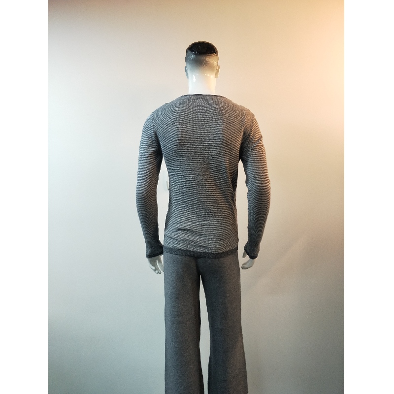GREY CREW HECK SWEATER RLMS0061F