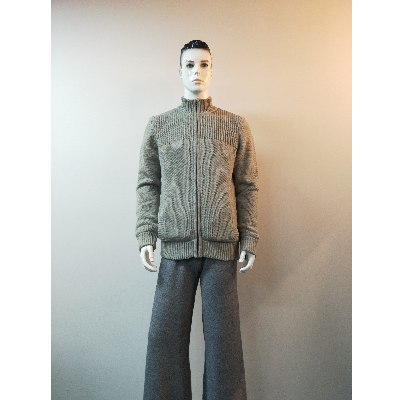 GRÅ SWEATER COAT RLMS0067F