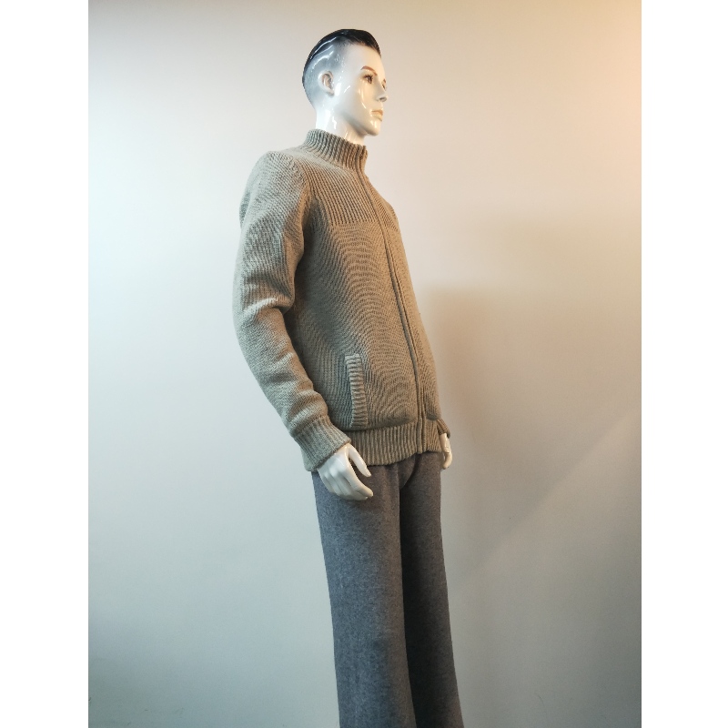 GRÅ SWEATER COAT RLMS0067F