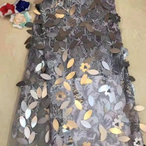 Billigt paljett och pärlstavtyg för Asien kläder bröllopskläder tyg