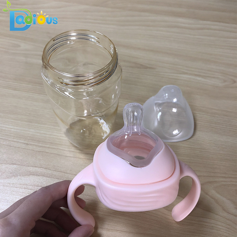 Nyfödd BPA Free PPSU matningsflaska 240ML Babyflaska Custom Logo Baby mjölkflaska med handtag