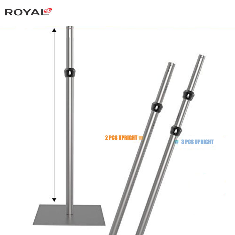 Rör och draperi justerbar upprätt 5ft-8ft