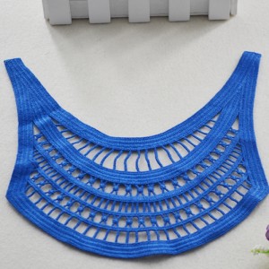 Nytt mode polyester spets krage halsringning design för badkläder