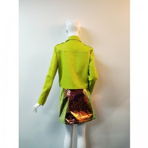 FLUORESCENT GUL PU JACKET RLWPJ0003N