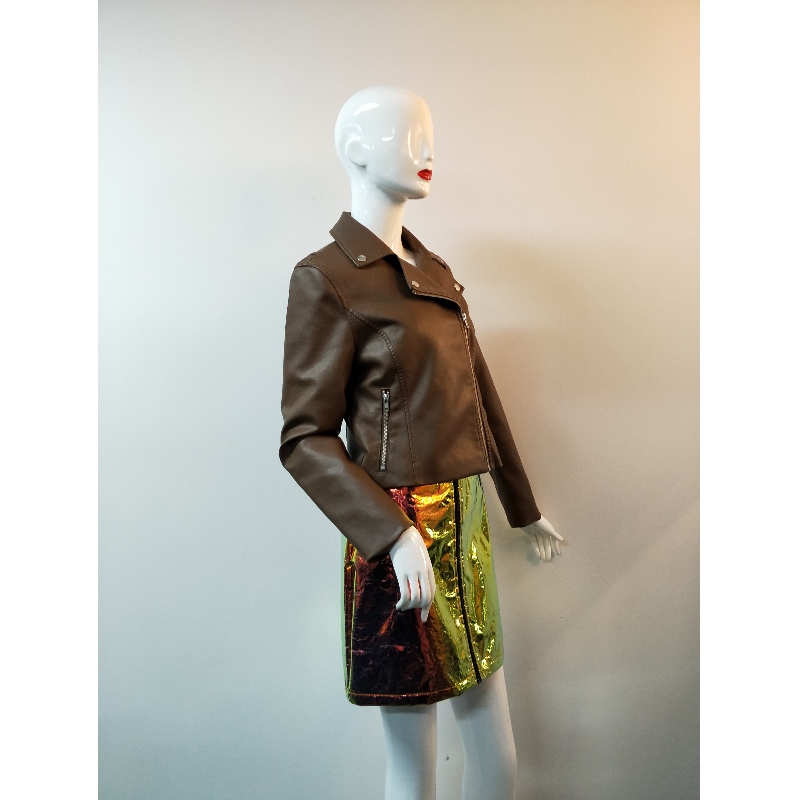 BRUN PU BIKERJACKA RLWPJ0012N