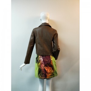 BRUN PU BIKERJACKA RLWPJ0012N