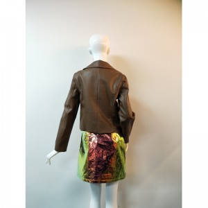 BRUN PU BIKERJACKA RLWPJ0016N