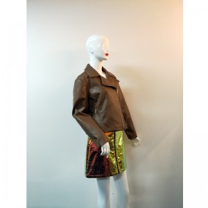BRUN PU BIKERJACKA RLWPJ0029N