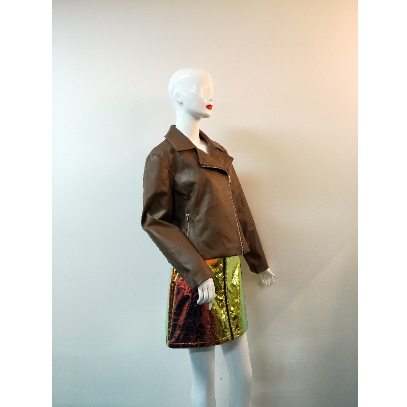 BRUN PU BIKERJACKA RLWPJ0029N