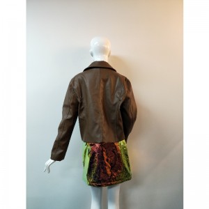BRUN PU BIKERJACKA RLWPJ0029N