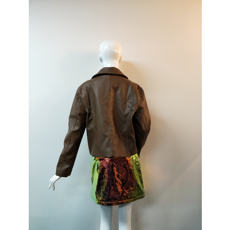 BRUN PU BIKERJACKA RLWPJ0029N